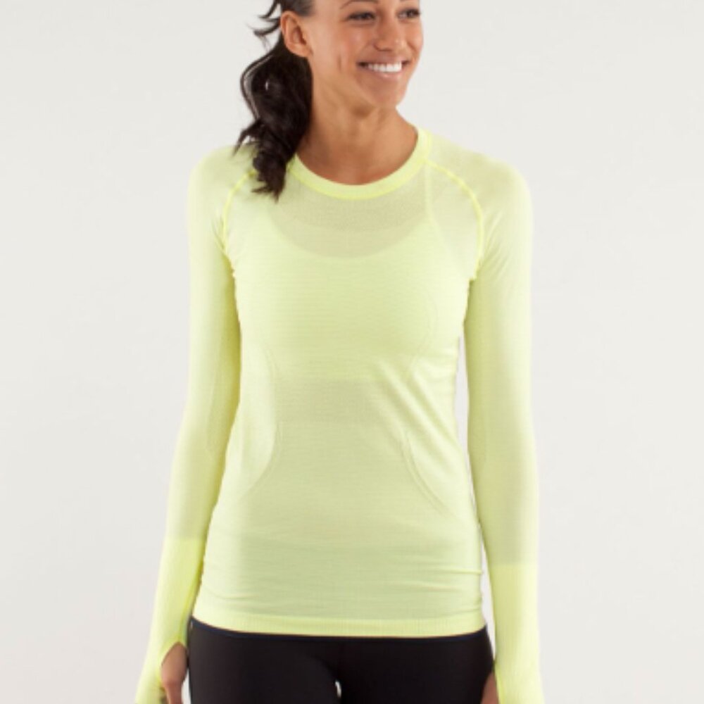 Lululemon Swiftly Tech Long-Sleeve Shirt | Size 6 | Lightly Used | ClarityYellow